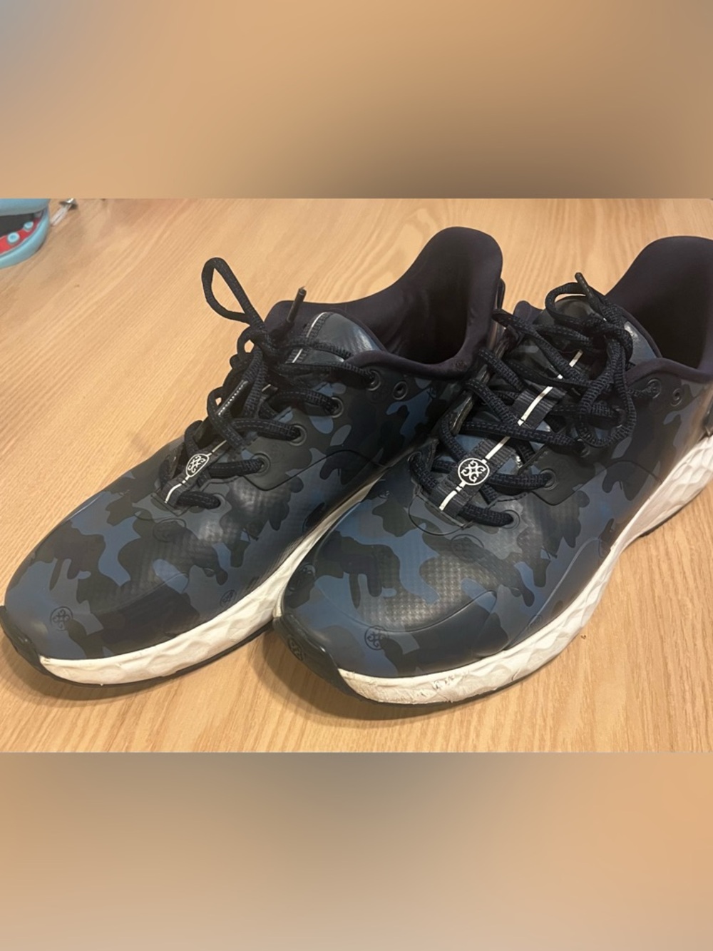 G/FORE Men's MG4+ Blue Camo Spikeless Golf Shoes